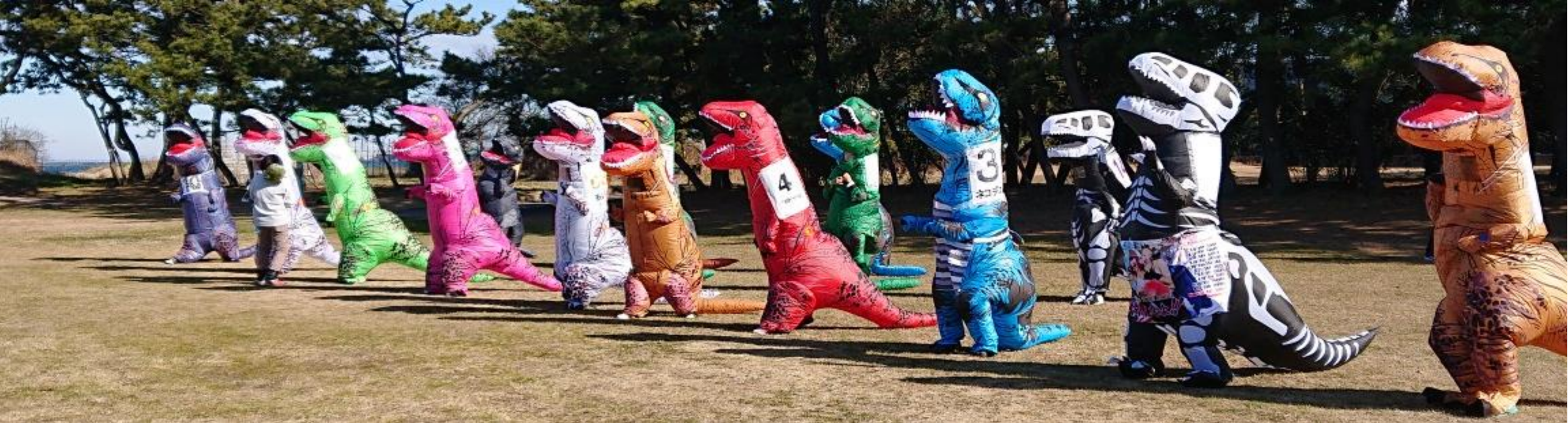 ティラノサウルスレースの様子