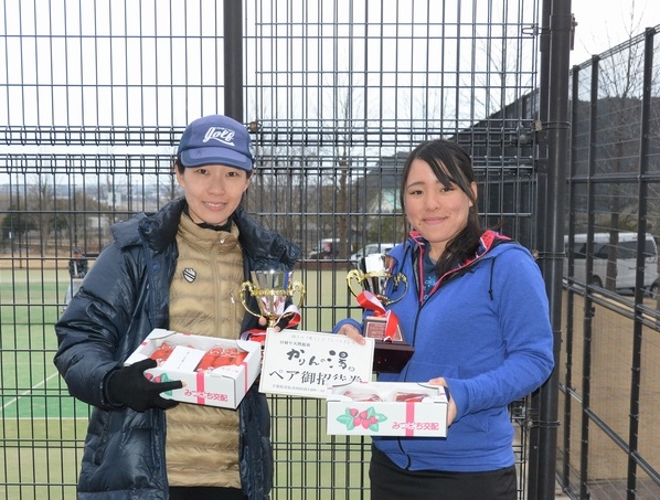 順優勝した水出(千葉市）・山田（木更津）ペア